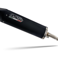 Pot echappement compatible avec Piaggio Vespa LX - LXV 125 2010-2014, FURORE NERO, Pot d'échappement complet racing, compris de collecteur et db killer amovible, sans homologation 