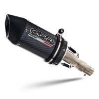 Pot echappement compatible avec Honda Crf 300 L - Rally 2021-2024, Furore Poppy, Pot echappement racing,silencieux avec db killer et des tuyaux de liaison sans homologation 