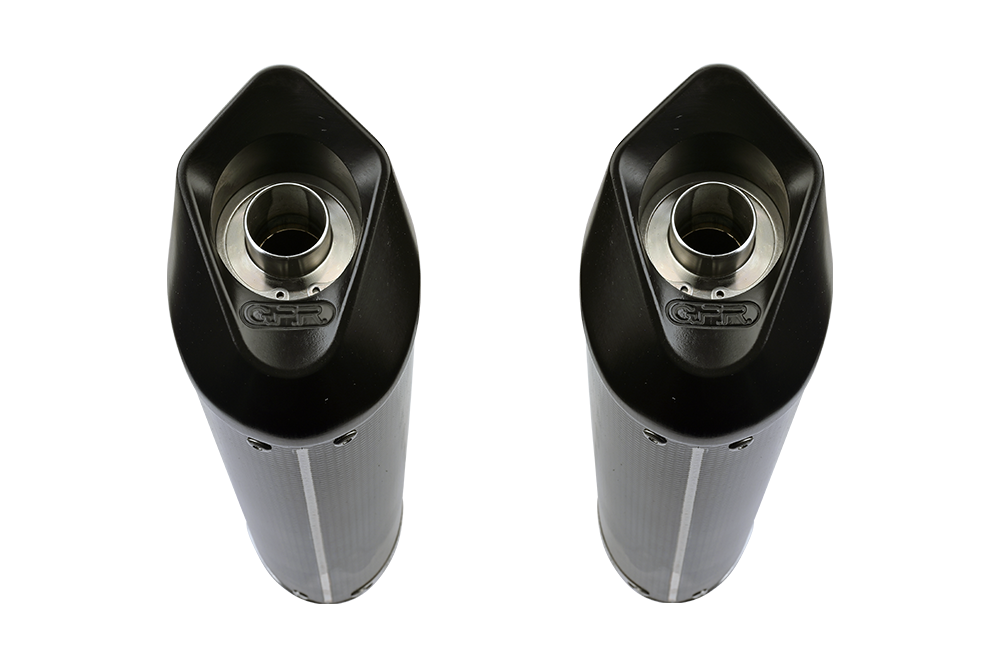 Pot echappement compatible avec Ducati Super Sport 800 S 2002-2007, Furore Poppy, Paire de pot d'échappement homologuées, livrées avec db killer amovible, catalyseurs et raccords spécifiques 