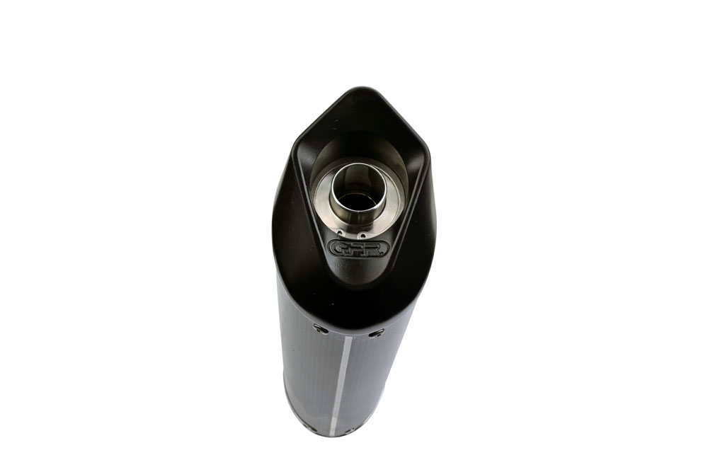 Pot echappement compatible avec Kawasaki Versys 650 2006-2014, Furore Poppy, Pot Échappement slip-on homologué, légal, avec db killer amovible, tuyau de liaison et catalyseur 