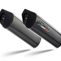 Pot echappement compatible avec Ducati ST4 -ST4 S 1999-2005, Furore Poppy, Paire de pot d'échappement homologuées, livrées avec db killer amovible et raccords spécifiques 