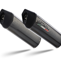 Pot echappement compatible avec Ducati Super Sport 800 S 2002-2007, Furore Poppy, Paire de pot d'échappement homologuées, livrées avec db killer amovible, catalyseurs et raccords spécifiques 