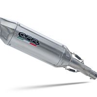 GPR pot echappement compatible avec  Aprilia Caponord 1200 2013-2016, Furore-X Inox, Échappement légal, homologué,silencieux avec db killer amovible et tuyau de liaison spécifique 