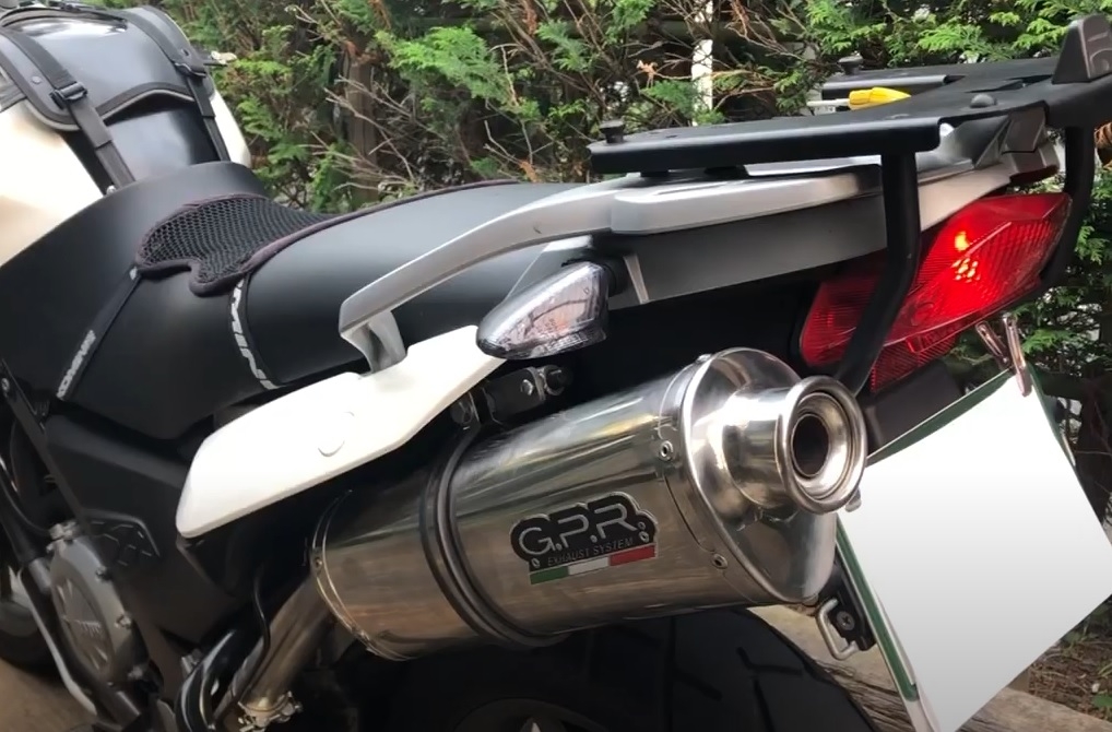 GPR pot echappement compatible avec  Bmw G 650 Gs -Sertao 2010-2016, Trioval, Échappement légal, homologué,silencieux avec db killer amovible et tuyau de liaison spécifique 