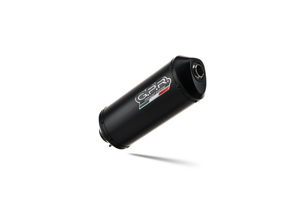 Pot echappement compatible avec Moto Guzzi Stelvio 1200 4V 2008-2010, Ghisa , Pot Échappement slip-on homologué, légal, avec db killer amovible, tuyau de liaison et catalyseur 