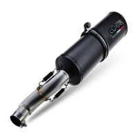 Pot echappement compatible avec Yamaha Bt Bulldog 1100 2002-2007, Ghisa , Paire de pot d'échappement homologuées, livrées avec db killer amovible, catalyseurs et raccords spécifiques 