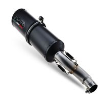 Pot echappement compatible avec Kawasaki Versys 650 2006-2014, Ghisa , Échappement légal, homologué,silencieux avec db killer amovible et tuyau de liaison spécifique 