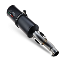 Pot echappement compatible avec Kawasaki Ninja 250 R 2007-2016, Ghisa , Échappement légal, homologué,silencieux avec db killer amovible et tuyau de liaison spécifique 