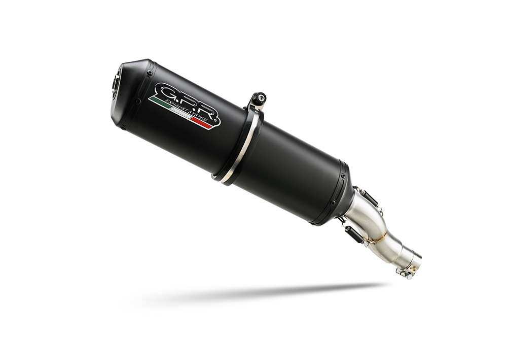Pot echappement compatible avec Kawasaki Versys 650 2006-2014, Ghisa , Échappement légal, homologué,silencieux avec db killer amovible et tuyau de liaison spécifique 