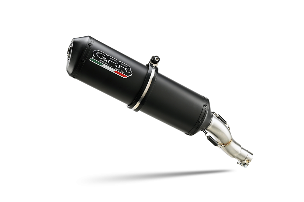 Pot echappement compatible avec Kawasaki Ninja 250 R 2007-2016, Ghisa , Échappement légal, homologué,silencieux avec db killer amovible et tuyau de liaison spécifique 