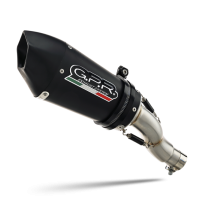 Pot echappement compatible avec Mv Agusta F3 800 2017-2020, GP Evo4 Black Titanium, Échappement légal, homologué,silencieux avec catalyseur, db killer amovible et tuyau de liaison spécifique 