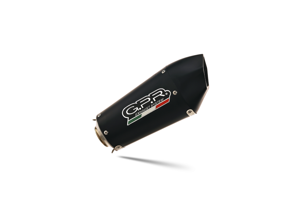 GPR pot echappement compatible avec  Ducati Hypermotard 1100 -1100 Evo  2007-2012, New Grand Prix Evo Black Titanium, Paire de pot d'échappement homologuées, livrées avec db killer amovible et raccords spécifiques 