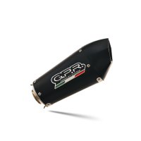 GPR pot echappement compatible avec  Ducati Hypermotard 1100 -1100 Evo  2007-2012, New Grand Prix Evo Black Titanium, Paire de pot d'échappement homologuées, livrées avec db killer amovible et raccords spécifiques 