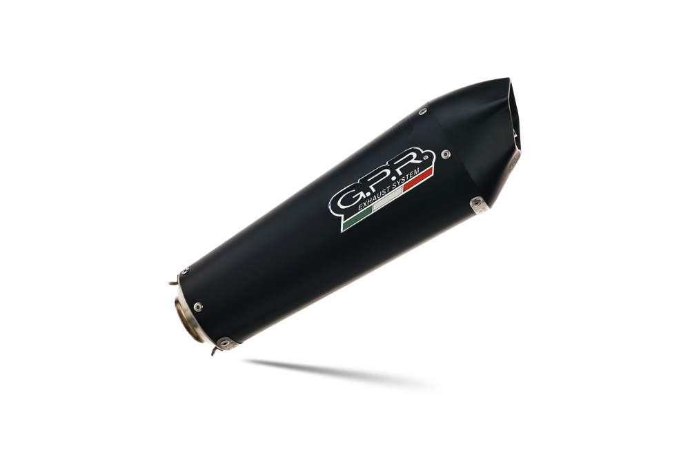 Pot echappement compatible avec Ducati Monster 696 2008-2014, Gpe Ann. Black titanium, Paire de pot d'échappement homologuées, livrées avec db killer amovible et raccords spécifiques 