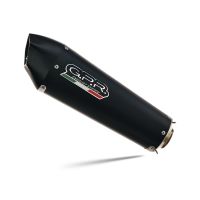GPR pot echappement compatible avec  Aprilia RS 457 2024-2025, New Gpe Black titanium, Homologué et légal, système d'échappement complet avec catalyseur et db killer amovible 