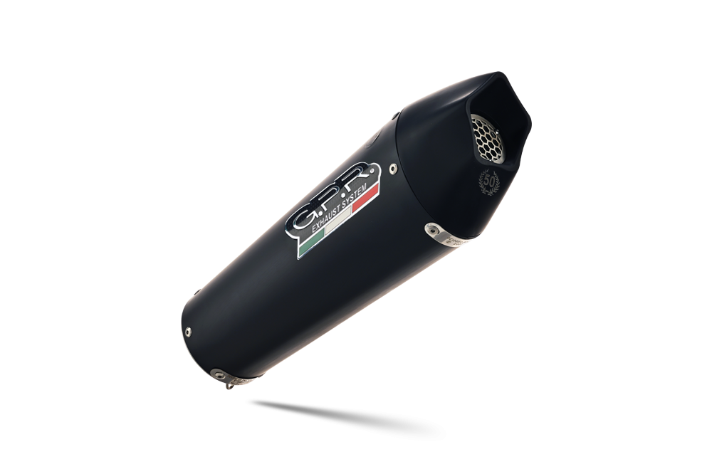 GPR pot echappement compatible avec  Ktm Enduro 690 R 2021-2024, New Grand Prix Evo Black Titanium, Pot Échappement slip-on homologué, légal, avec db killer amovible, tuyau de liaison et catalyseur 