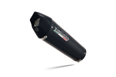 Pot echappement compatible avec Aprilia RS 457 2024-2025, GP Evo4 Black Titanium, Homologué et légal, système d'échappement complet avec catalyseur et db killer amovible 