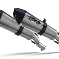 Pot echappement compatible avec Ducati Monster 750 1996-2003, Gpe Ann. titanium, Paire de pot d'échappement homologuées, livrées avec db killer amovible et raccords spécifiques 
