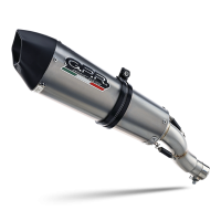Pot echappement compatible avec Cf Moto 800 Mt Sport 2022-2024, GP Evo4 Titanium, Échappement légal, homologué,silencieux avec db killer amovible et tuyau de liaison spécifique 
