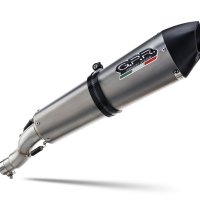 Pot echappement compatible avec Moto Guzzi Griso 1100 2005-2008, Gpe Ann. titanium, Échappement légal, homologué,silencieux avec db killer amovible et tuyau de liaison spécifique 