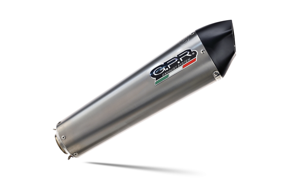 Pot echappement compatible avec Derbi Mulhacén 659 2005-2011, Gpe Ann. titanium, Échappement légal, homologué,silencieux avec db killer amovible et tuyau de liaison spécifique 
