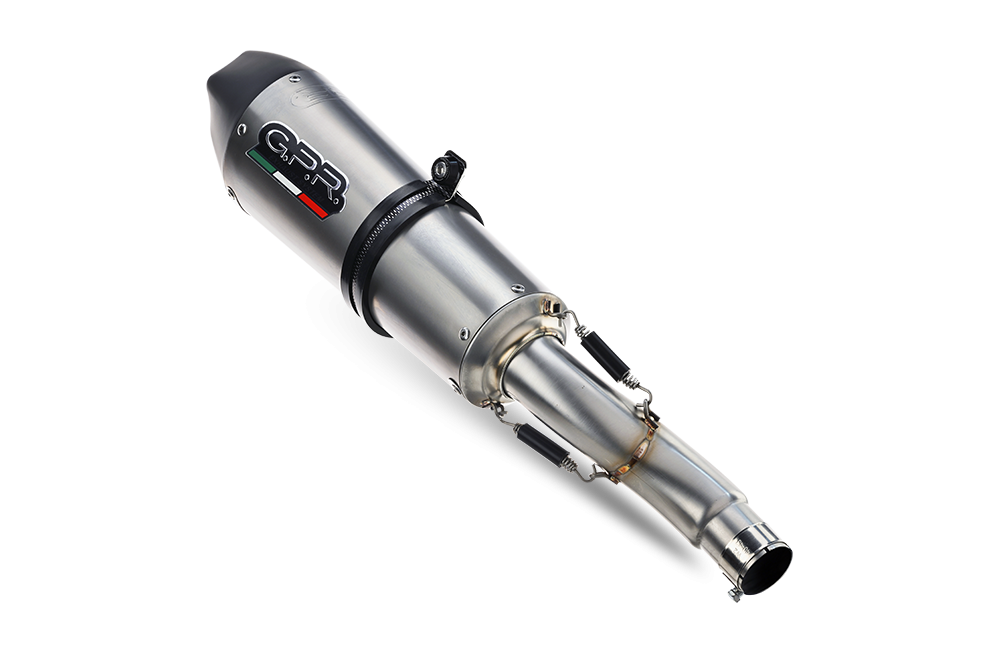 Pot echappement compatible avec Kawasaki Z 900 2017-2019, M3 Black Titanium, Pot echappement racing, ligne complet, fourni avec collecteur spécifique, article sans homologation 