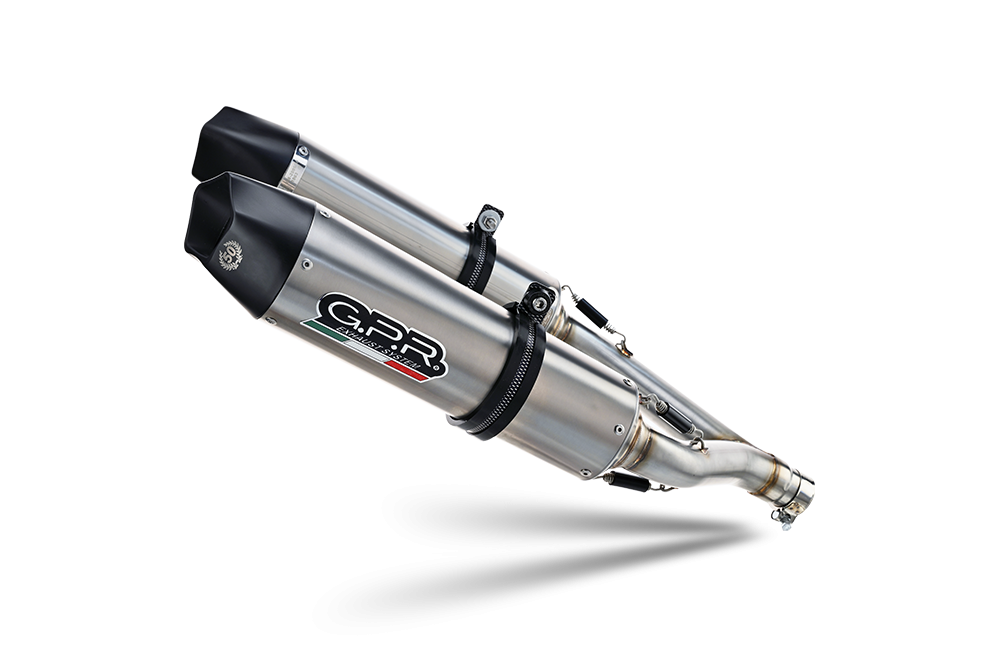 Pot echappement compatible avec Yamaha Yzf 1000 R1 2009-2014, Gpe Ann. titanium, Paire de pot d'échappement homologuées, livrées avec db killer amovible et raccords spécifiques 