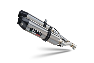 Pot echappement compatible avec Bmw R 1200 S 2006-2008, Gpe Ann. titanium, Paire de pot d'échappement homologuées, livrées avec db killer amovible et raccords spécifiques 