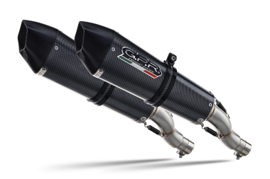 Pot echappement compatible avec Bmw R 1200 S 2006-2008, Gpe Ann. Poppy, Paire de pot d'échappement homologuées, livrées avec db killer amovible et raccords spécifiques 