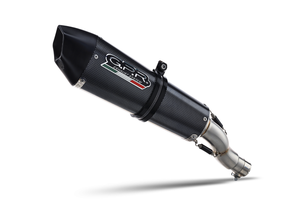 Pot echappement compatible avec Cf Moto 300 NK 2022-2024, GP Evo4 Poppy, Homologué et légal, système d'échappement complet avec catalyseur et db killer amovible 