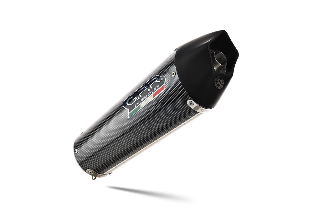 GPR pot echappement compatible avec  Bmw F 800 R 2015-2016, New Grand Prix Evo Poppy, Échappement légal, homologué,silencieux avec db killer amovible et tuyau de liaison spécifique 