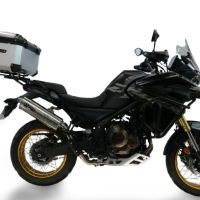 Top case GPR TECH compatible with  Voge 625DSX 2024/2026 e5 Top Case Alpitech en aluminium, couleur argent avec plaque spécifique incluse Capacité Litres 55