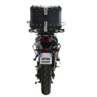 Top case GPR TECH compatible with  Voge 625DSX 2024/2026 e5 Top Case Alpitech en aluminium, couleur noire avec plaque spécifique incluse Capacité Litres 35