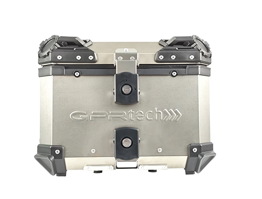 GPR TECH TOP CASE ALPI-TECH 35 LT. Top case en Titane, couleur naturel avec plaque universelle incluse Capacité Litres 35
