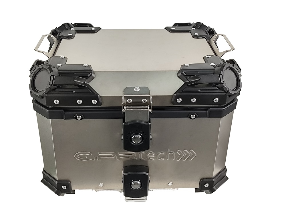 GPR TECH TOP CASE ALPI-TECH 35 LT. Top case en Titane, couleur naturel avec plaque universelle incluse Capacité Litres 35