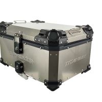 GPR TECH TOP CASE ALPI-TECH 55 LT.  Top case en Titane, couleur naturel avec plaque universelle incluse Capacité Litres 55