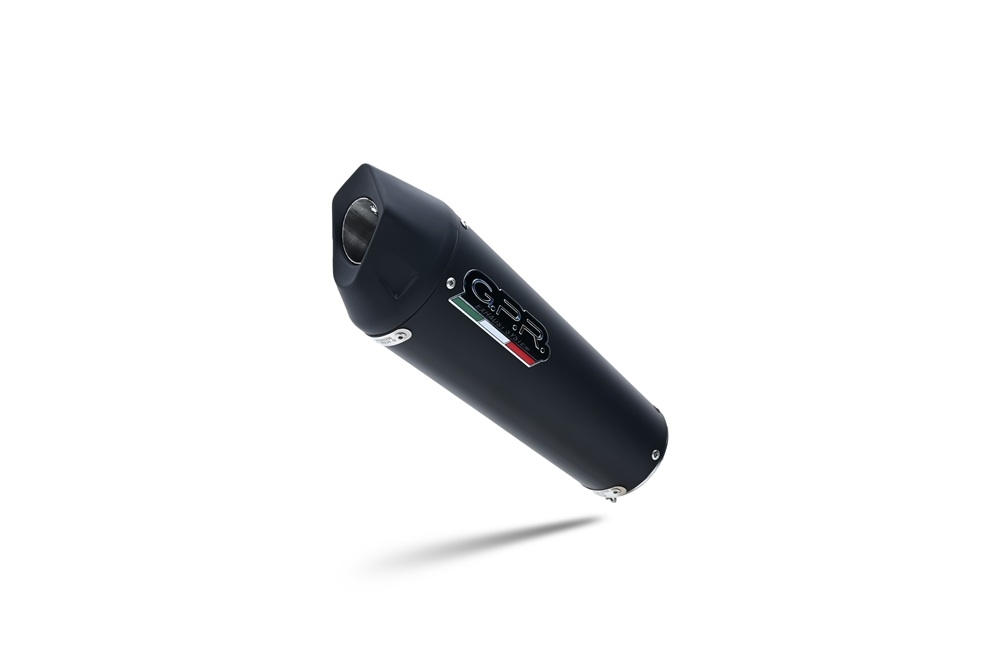 GPR pot echappement compatible avec  Triumph Daytona 660 2023-2025, New Grand Prix Evo Black Titanium, Homologué et légal, système d'échappement complet avec catalyseur et db killer amovible 