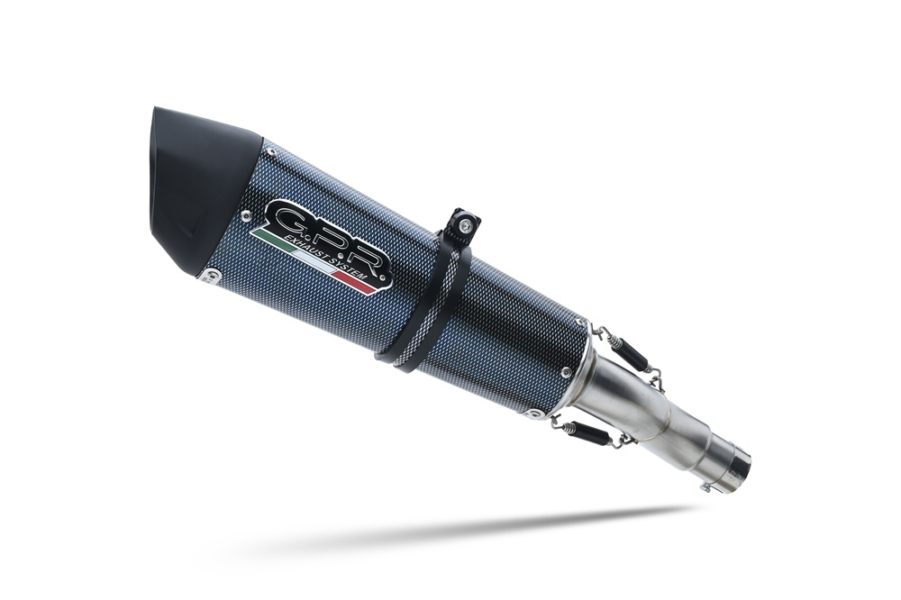 GPR pot echappement compatible avec  Honda Crf 250 L - Rally 2017-2020, New Grand Prix Evo Poppy, Échappement légal, homologué,silencieux avec catalyseur, db killer amovible et tuyau de liaison spécifique 