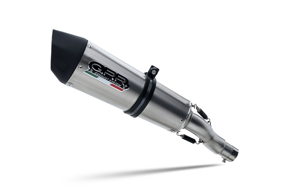 GPR pot echappement compatible avec  Aprilia Rsv4 1100 Racing Factory 2021-2024, New Grand Prix Evo Titanium, Pot échappement racing, avec les tuyaux de liaison, article sans homologation 
