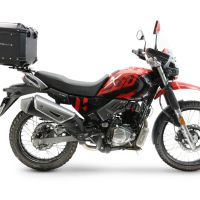 Top case GPR TECH compatible with  Hero Xpulse 200 4V 2025/2026 E5 plus Top Case Alpitech en aluminium, couleur noire avec plaque spécifique incluse Capacité Litres 35