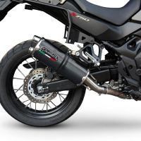 GPR pot echappement compatible avec  Honda XL750 TRANSALP 750 2023-2025, Dual Poppy, Échappement légal, homologué,silencieux avec db killer amovible et tuyau de liaison spécifique 