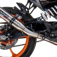 Pot echappement compatible avec Husqvarna Vitpilen 125 2024-2025, Deeptone Inox, Échappement légal, homologué,silencieux avec db killer amovible et tuyau de liaison spécifique 