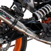 Pot echappement compatible avec Husqvarna Vitpilen 125 2024-2025, Deeptone Inox, Échappement légal, homologué,silencieux avec db killer amovible et tuyau de liaison spécifique 