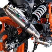 Pot echappement compatible avec Husqvarna Vitpilen 125 2024-2025, Deeptone Inox, Échappement légal, homologué,silencieux avec db killer amovible et tuyau de liaison spécifique 