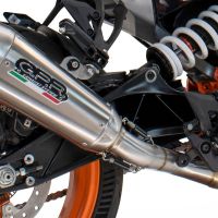 Pot echappement compatible avec Husqvarna Svartpilen 401 2024-2025, GP-Revo Titanium, Échappement légal, homologué,silencieux avec db killer amovible et tuyau de liaison spécifique 