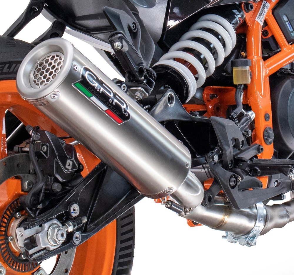 Pot echappement compatible avec Husqvarna Svartpilen 401 2024-2025, M3 Inox , Échappement légal, homologué,silencieux avec db killer amovible et tuyau de liaison spécifique 