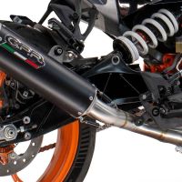 Pot echappement compatible avec Husqvarna Svartpilen 401 2024-2025, M3 Black Titanium, Échappement légal, homologué,silencieux avec db killer amovible et tuyau de liaison spécifique 