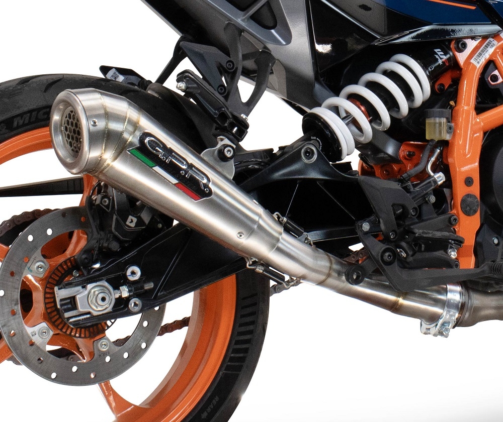 Pot echappement compatible avec Husqvarna Vitpilen 401 2024-2025, Powercone Evo, Échappement légal, homologué,silencieux avec db killer amovible et tuyau de liaison spécifique 