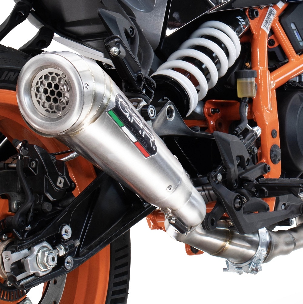 Pot echappement compatible avec Husqvarna Vitpilen 401 2024-2025, Powercone Evo, Échappement légal, homologué,silencieux avec db killer amovible et tuyau de liaison spécifique 