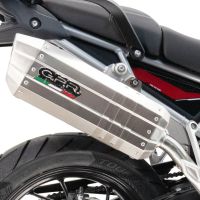 Pot echappement compatible avec Yamaha Tenere 700 2021-2024, Hyper Sonic Inox, Échappement légal, homologué,silencieux avec db killer amovible et tuyau de liaison spécifique 